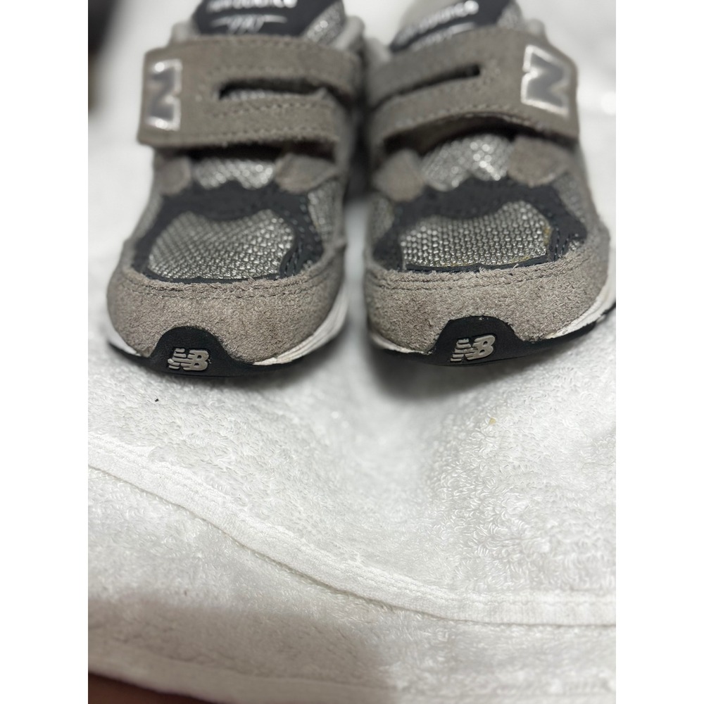 New Balance 990v3 Grey Suede Mesh Toddler Sneakers KV990GRI Size 6 US Kids - Picture 2 of 7